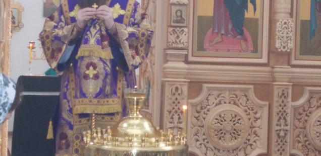 Епископ Ванинский Савватий совершил утреню с чтением Великого покаянного канона преподобного Андрея Критского