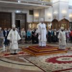 Четыре архипастыря Приамурской митрополии совершили Божественную литургию в Спасо-Преображенском кафедральном соборе