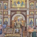 В НЕДЕЛЮ 22-Ю ПО ПЯТИДЕСЯТНИЦЕ ЕПИСКОП АРИСТАРХ  СОВЕРШИЛ БОЖЕСТВЕННУЮ ЛИТУРГИЮ В ТРОИЦКОМ ХРАМЕ